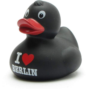 Badeente I love Berlin - schwarz