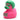 Berliner Quietscheente im Afrolook - Pink
