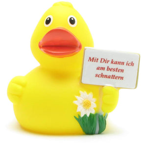 Badeente "Mit Dir kann ich am besten schnattern"