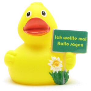 Badeente "Ich wollte mal Hallo sagen"