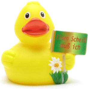 Badeente "Einen Scheiss muss ich"