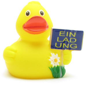 Badeente "Einladung"