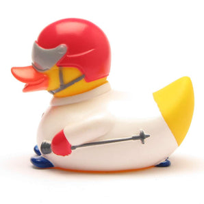 Skifahrer Badeente