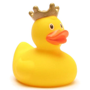 Badeente König gelb
