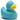 Badeente Emily hellblau
