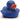 Quietscheentchen Belinda blau - 5 cm