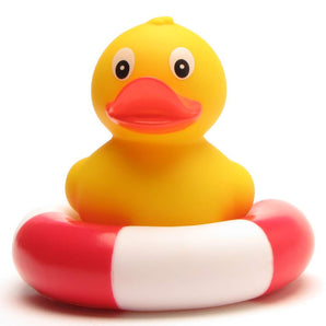 Stehente - neutral - im Schwimmring