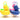 Bunte Enten für Entenangeln 4er Set 12 cm