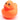 Quietscheentchen Flavia - orange - L: 13 cm