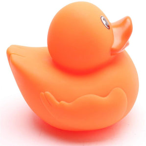 Quietscheentchen Flavia - orange - L: 13 cm