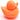 Quietscheentchen Flavia - orange - L: 13 cm