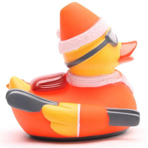Badeente Schifahrer - orange