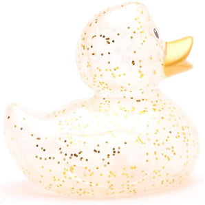 Quietscheente Glitzer gold