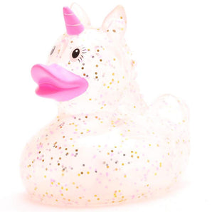 Quietscheente Einhorn Glitzer