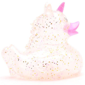 Quietscheente Einhorn Glitzer