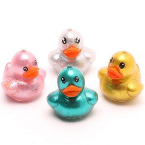 Glitzer Quetschenten - 4er Set