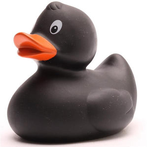 Quietscheentchen Leslie - schwarz - 8 cm