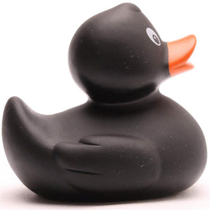 Quietscheentchen Leslie - schwarz - 8 cm