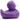 Quietscheentchen Nikita - violett - 8 cm