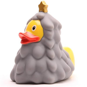 Badeente Weihnachtsbaum -  anthrazit