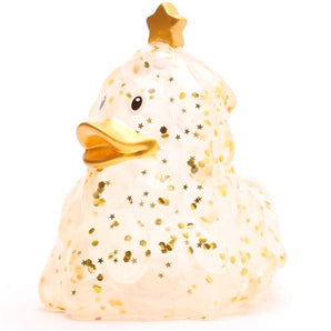 Badeente Weihnachtsbaum -  Glitzer-gold