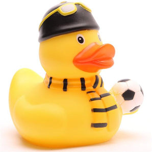 Quietscheente Fußball-Fan schwarz-gelb