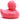Quietscheentchen  rot 6 cm