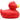 XXL-Badeente Eva rot 31cm