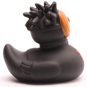 Schwarzer Krieger Badeente