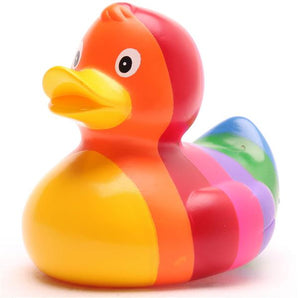 Happy Rainbow Badeente