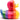 Happy Rainbow Badeente