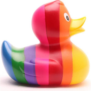 Happy Rainbow Badeente