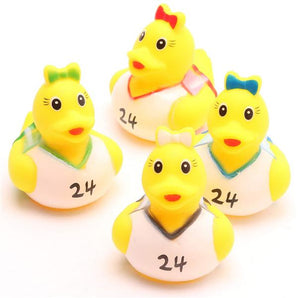 Cheerleader Badeenten - 4er Set