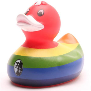 SC Freiburg Badeente - "Regenbogen"