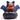 Ente Dark Hero schwarz/blau  - PERSONALISIERT - weiss