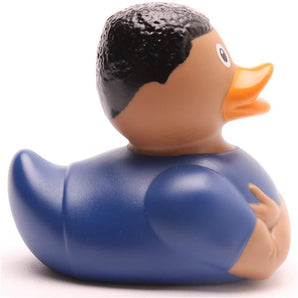 Fußballstar blau Badeente