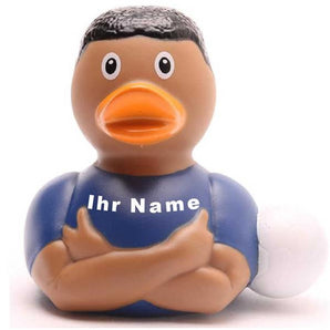 Ente Fußballstar - blau - Personalisiert