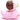 Engel Quietscheentchen - pink