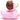 Engel Quietscheentchen - pink