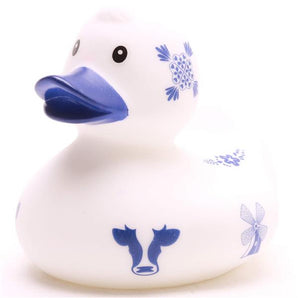 Badeente Delfter Porzellan