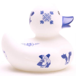 Badeente Delfter Porzellan