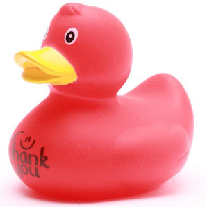 Badeente Thank You - rot