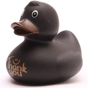 Badeente Thank You - schwarz