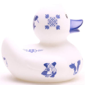 Badeente Delftblue - I love Amsterdam