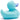 Badeente hellblau