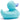 Badeente hellblau