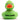 Ente Janet - grün - 8 cm - PERSONALISIERT - schwarz