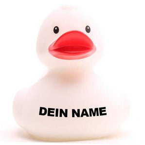 Ente Marian - weiss - 8 cm - Personalisiert