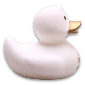 Badeente Merry Christmas & Happy New Year - weiss