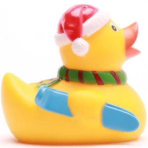 Quietscheentchen Weihnachtsmann Ski